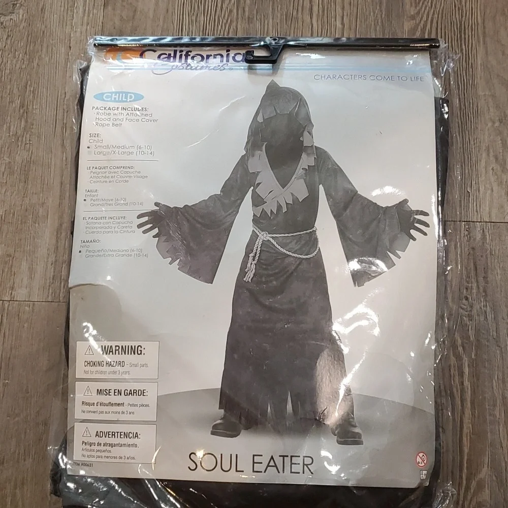 Soul Eater Scary Costume Size Small/Medium 6-10